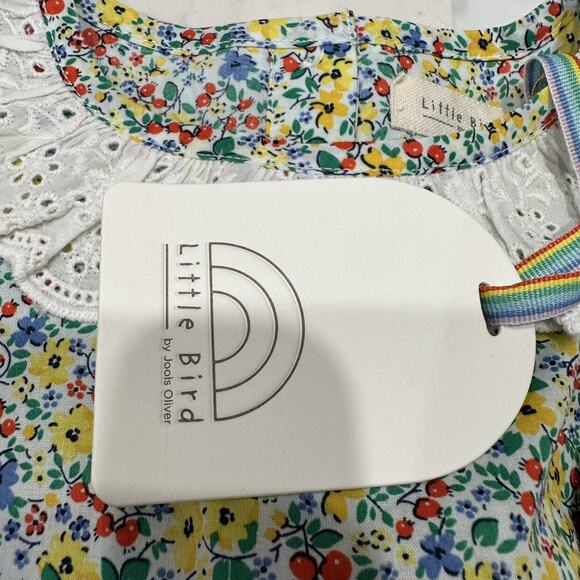 NWT Little Bird by Jools Oliver Ditsy Floral Eyelet Collar Short Sleeve Shirt - Picture 8 of 8